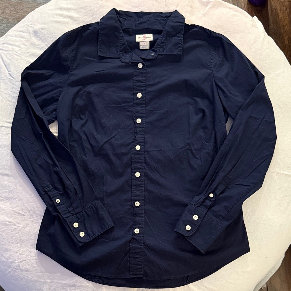 J. Crew Dark Navy Button-Down Shirt